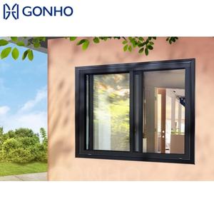 GONHO Horizontal deslizante doble acristalamiento de acero inoxidable mosquitera marco abridor Manual <span class=keywords><strong>precio</strong></span> Filipinas puertas <span class=keywords><strong>ventanas</strong></span> deslizantes - Product Image 2