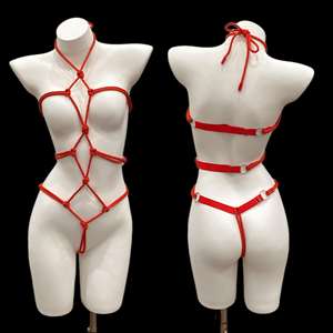 Ensemble de lingerie sexy pour couple, planification familiale, tentation, corde SM, harnais sexy, lingerie sexy, lingerie de pole, vêtements de rave pour femmes, combinaison - Product Image 3