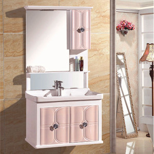 Nouveau design de meuble-lavabo de salle de bain en MDF couleur journal avec armoire miroir - Product Image 3