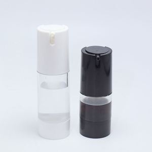 Flacon pompe airless noir mat givré 33 mm en AS/PP, rechargeable, avec pompe à crème, pour cosmétiques – 15 ml, 30 ml, 50 ml - Product Image 5