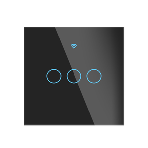 Interruptor de luz WiFi inteligente Tuya con Panel de vidrio EU 1/2/3/4 Gang RF433 Panel de pared Interruptor táctil de luz funciona para Alexa GoogleHome - Product Image 3