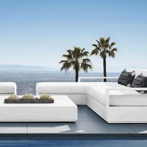 <span class=keywords><strong>Sofa</strong></span> Sudut Kombinasi Modern untuk Luar Ruangan, Bahan Aluminium Alloy, Pelindung Sinar Matahari, Cocok untuk Aula, Vila, Halaman, Taman, Ruang Berjemur, Hotel - Product Image 6