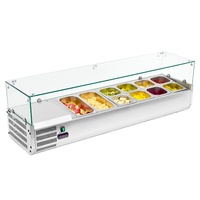 Réfrigérateur pour garnitures de pizza, table de préparation de pizza, réfrigérateur de présentation, bar à salades, réfrigérateur