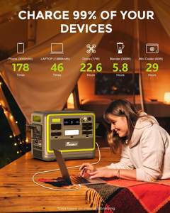 Station d'alimentation Fossibot F2400 2048Wh avec AC 220v-240v/20A Batterie LifePo4 Générateur <span class=keywords><strong>solaire</strong></span> pour la maison et les loisirs en plein air - Product Image 5