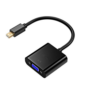 Mini Display Port DP <span class=keywords><strong>Thunderbolt</strong></span> a <span class=keywords><strong>VGA</strong></span> <span class=keywords><strong>Cable</strong></span> adaptador activo Full HD 1080p Negro - Product Image 1