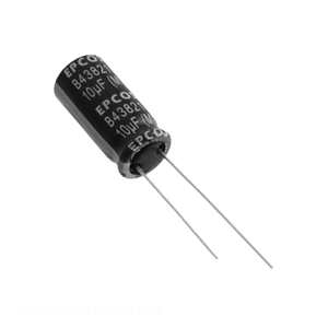 Condensateur traversant (TH) radial original en aluminium 10 µF 20 % 350 V B43821A4106M000 - Product Image 1