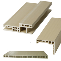 Porte en WPC Design moderne Profil en plastique au meilleur rapport qualité-prix pour l'intérieur de l'usine Montant de porte pour hôtels appartements chambres à coucher villas