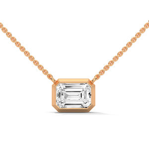 Elegante Joyería de Diamantes Cultivados en Laboratorio, Colgante de Oro Rosa con Piedras de Corte Brillante y Acabado Cálido y Lujoso, Perfecto - Product Image 6