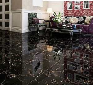 Marbre noir Portoro d'<span class=keywords><strong>Athènes</strong></span>, dalle de marbre naturel pour escaliers, murs-rideaux, sols, comptoirs, décoration d'hôtels et de villas - Product Image 6
