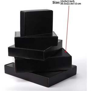 Cajas de envío corrugadas personalizadas, color negro mate, baratas - Product Image 4