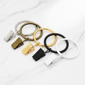 Clips Decorativos de Metal para Cortinas, Anillo para Cortina de Ducha con Clip - Product Image 1