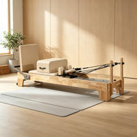 Nouvelle Arrivée 2026 – Reformer Pilates Professionnel en Bois de Chêne Certifié CE de Qualité Commerciale – Équipement de Pilates Professionnel