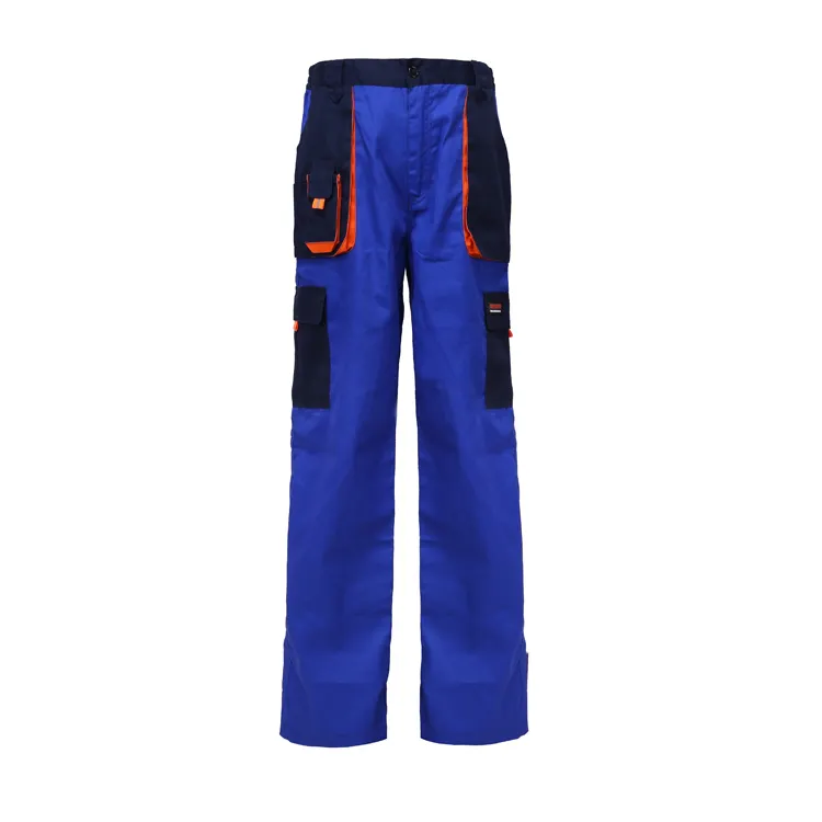 Cheap wholesale custom work wear auto repair blue pants trousers plus size men's cargo pants