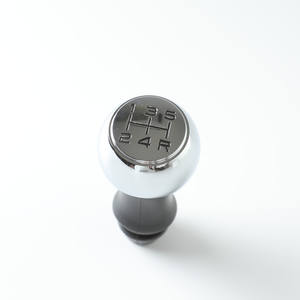 Pommeau de levier de vitesse de voiture, lettrage noir électroplaqué, compatible Peugeot, design ergonomique - Product Image 4