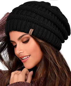 Chapeau polaire femme <span class=keywords><strong>fourrure</strong></span> Pom Logo personnalisé chapeau ample hiver tricoté chapeau pompon bonnet vert <span class=keywords><strong>toque</strong></span> avec étiquette <span class=keywords><strong>en</strong></span> polyuréthane - Product Image 6