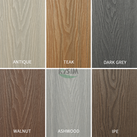 Planche composite bois-plastique co-extrudée pour terrasse extérieure, résistante au feu, revêtement de sol en bois pour extérieur, WPC