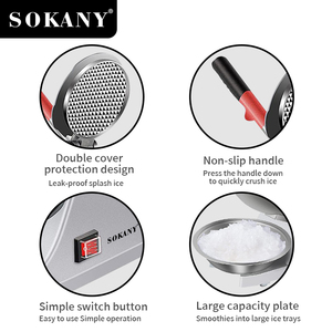Marca Premium RAF SOKANY Precio de fábrica Ce ROSH Certificación Máquina de nieve Trituradora de hielo eléctrica semiautomática - Product Image 6