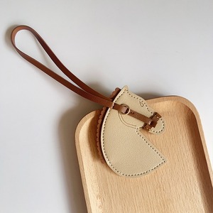 Creative PU Leather Horse Head Pendant Carabiner <b>Keychain</b> with Long Strap Durable High Quality - Product Image 6