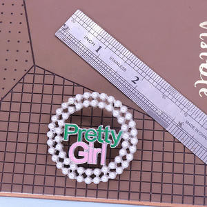 Mooie Meisjes Imitatie Parel Ronde Broches Dameslegering Met Kristallen Strass Voor Bruiloften Engagementen Geschenken - Product Image 2