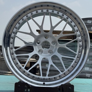 Jantes de course forgées 20-21 pouces, finition brossée personnalisée, rebord profond, en aluminium, sur mesure pour 40 mm - Product Image 2