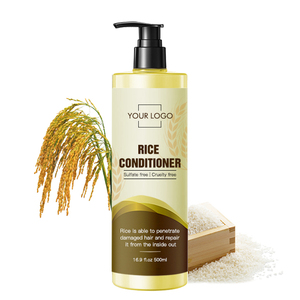 Après-shampoing organique pour femmes, marque privée, réparation d'humidité naturelle, eau de riz - Product Image 1