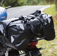 Sac de selle latéral pour moto personnalisé de 30 L, imperméable, sac de selle arrière, sac de voyage, barre anti-choc pour moto