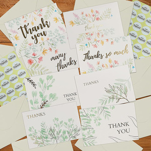 Carino piccolo e personalizzato a mano cartonato in cartone di lusso da 24 pacchetti di biglietti di ringraziamento per il nuovo anno tema di celebrazione natalizia - Product Image 1