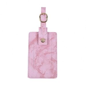 Wholesale Simple Business Document Protective Cover Outdoor Portable Passport Holder Travel Durable PU Luggage Tag - Product Image 1