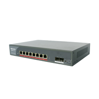 150W Gesamt leistung 2-Port Gigabit SFP Poe Switch mit 8 Poe Ports
