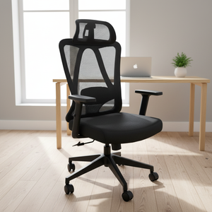 Vente directe d'usine, chaise de <span class=keywords><strong>bureau</strong></span> ergonomique à dossier haut en maille, chaise de <span class=keywords><strong>bureau</strong></span> pivotante réglable en hauteur, design moderne, chaises pivotantes - Product Image 1