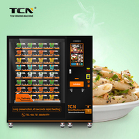 Máquina Expendedora de Comida Caliente TCN con Función de Calentamiento, Integración SDK, Pago con Código QR y Tarjeta de Crédito para Centros Comerciales