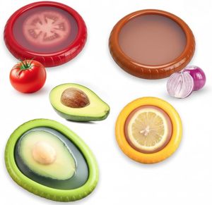 Reusable Plastic <b>Storage</b> <b>Containers</b> for Fresh Avocado Onion Tomato Lemon Injection Techniques for Kitchen Refrigerator Use - Product Image 1