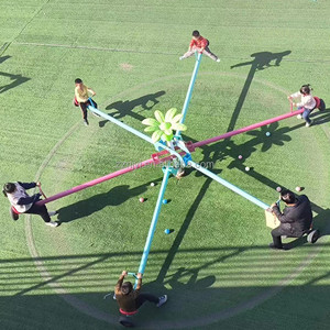<span class=keywords><strong>Jeux</strong></span> de <span class=keywords><strong>jeux</strong></span> extérieurs non alimentés de haute qualité Équipement d'amusement pour enfants pour les communautés 6/12 personnes Rotation Teeterboard - Product Image 1
