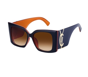 Partagas Wholesale Fashion <strong>Trending</strong> Designer Custom Logo Cat Eye Oversized Full Rim <strong>Frame</strong> UV400 Sunglasses Women - Product Image 5