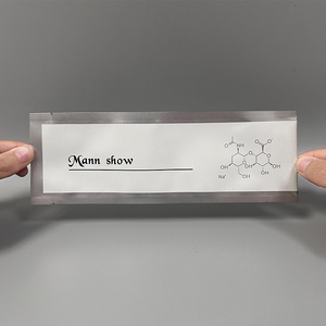 Sachet d'emballage de feuille d'aluminium avec logo personnalisé, 3 joints latéraux, sachet d'échantillons cosmétiques, sac en plastique mylar thermoscellé - Product Image 2