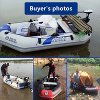 Bateaux à rames gonflables en PVC Solar Marine 2,3 m pour 3 personnes, kayak avec auvent pare-soleil, kit de confort en option pour la pêche en mer