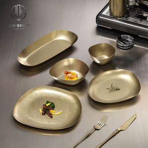 Ensemble de Plats Pyramidaux Carrés Irréguliers en Gros <span class=keywords><strong>Vaisselle</strong></span> Élégante, Durable Facile <span class=keywords><strong>à</strong></span> Nettoyer pour la Restauration Hôtelière - Product Image 2