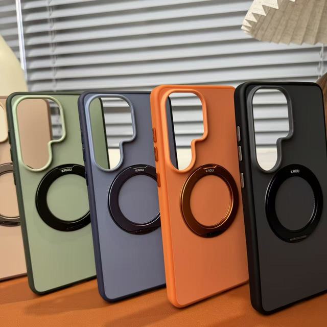 2026 Magnetic Cover for S26 Ultra 15 Pro-360 Rotating Stand Business Design TPU+PC Shockproof Anti-Fingerprint Qi2.2 25W