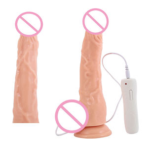 Di alta qualità realistico PVC Dildo vibratore per le donne di masturbazione manuale morbido artificiale maschio Dildo con vibrazione giocattoli sessuali - Product Image 6