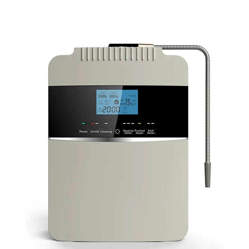 CAMAZ Kangen electrolytic Hydrogen rich Alkaline Ionizer 8 plates hydrogen titanium platinum plates water ionizer Machine