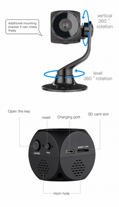 Mini Cámara de Seguridad Inalámbrica Wifi con Detección de Movimiento, Audio Bidireccional y Visión Nocturna de Nuevo Diseño - Product Image 6