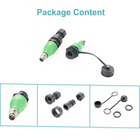 Adaptador Ethernet impermeable M12 X Code a RJ45 IP67 para PROFINET Profibus CC-Link CAN Bus DeviceNet Interbus para cableado de red