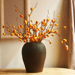 Branches artificielles de Loquat en soie Yihua Floral Art, 100 cm, décoration d'intérieur - Product Image 3