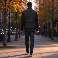 Veste décontractée imperméable à capuche pour homme, coupe-vent, respirante, manteau d'extérieur chaud, parka rembourrée épaisse pour l'hiver, style OEM en gros A36