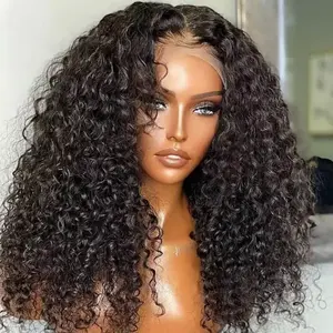 Perruque de cheveux cambodgiens bruts Hd Lace Front Jerry Kinky Curly Perruques Lace Full Hd sans colle Perruques lace cheveux humains 100% pour femmes noires