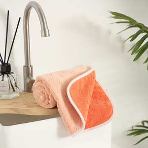 Coral Fleece Bath Towel <b>Set</b> 35x75cm 70x140cm Thickened Absorbent Home Use <b>Square</b> Abstract Pattern Blue Green Orange Yellow - Product Image 2