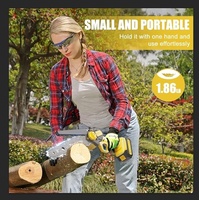 Mini tronçonneuse sans fil OEM 8 pouces 21V MAX 900W, outil électrique portatif à batterie pour la coupe du bois, idéal pour le jardin, la cour et les projets de bricolage