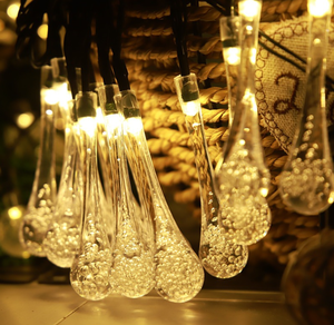 Đèn Lồng Năng Lượng Mặt Trời Hình Giọt Nước Ngoài Trời Bán Buôn Đèn Dây Trang Trí Ngày Lễ Đèn Trắng Ấm Để Sử Dụng Trong Nhà/Ngoài Trời - Product Image 2