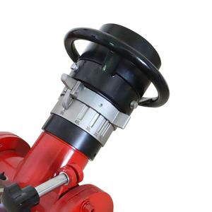 Vanne de dérouleur de tuyau d'incendie DN20 en fonte rouge à commande manuelle avec manomètre et poignée - Product Image 2