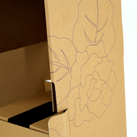 Boîte de transport protectrice sur mesure avec fenêtre pour l'affichage des plantes et des fleurs, boîte d'expédition pour plantes en pot